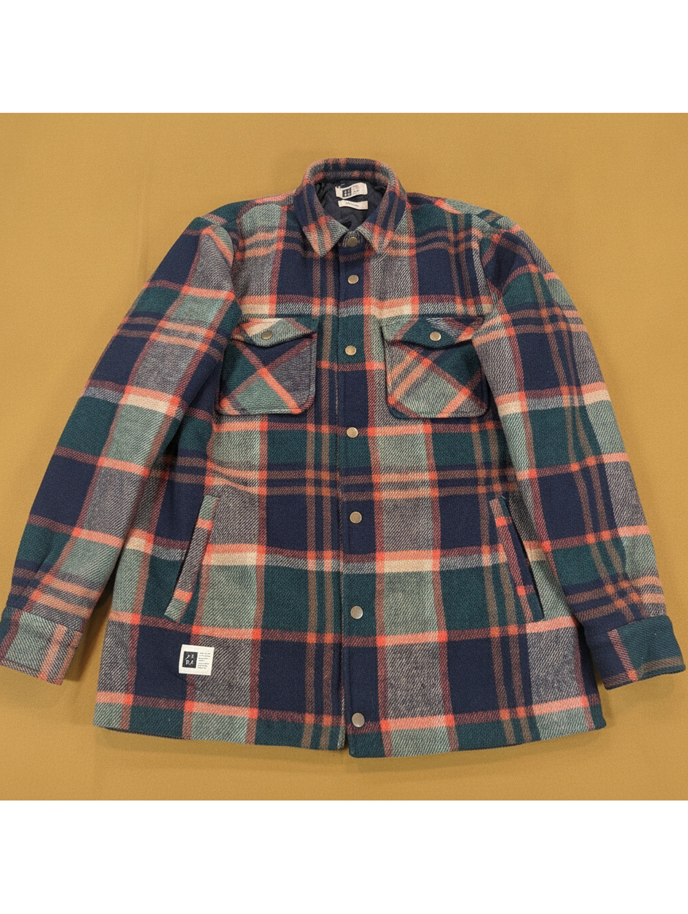 CRTV|SCTY Plaid Button-Up Jacket with Chest Pockets - Medium